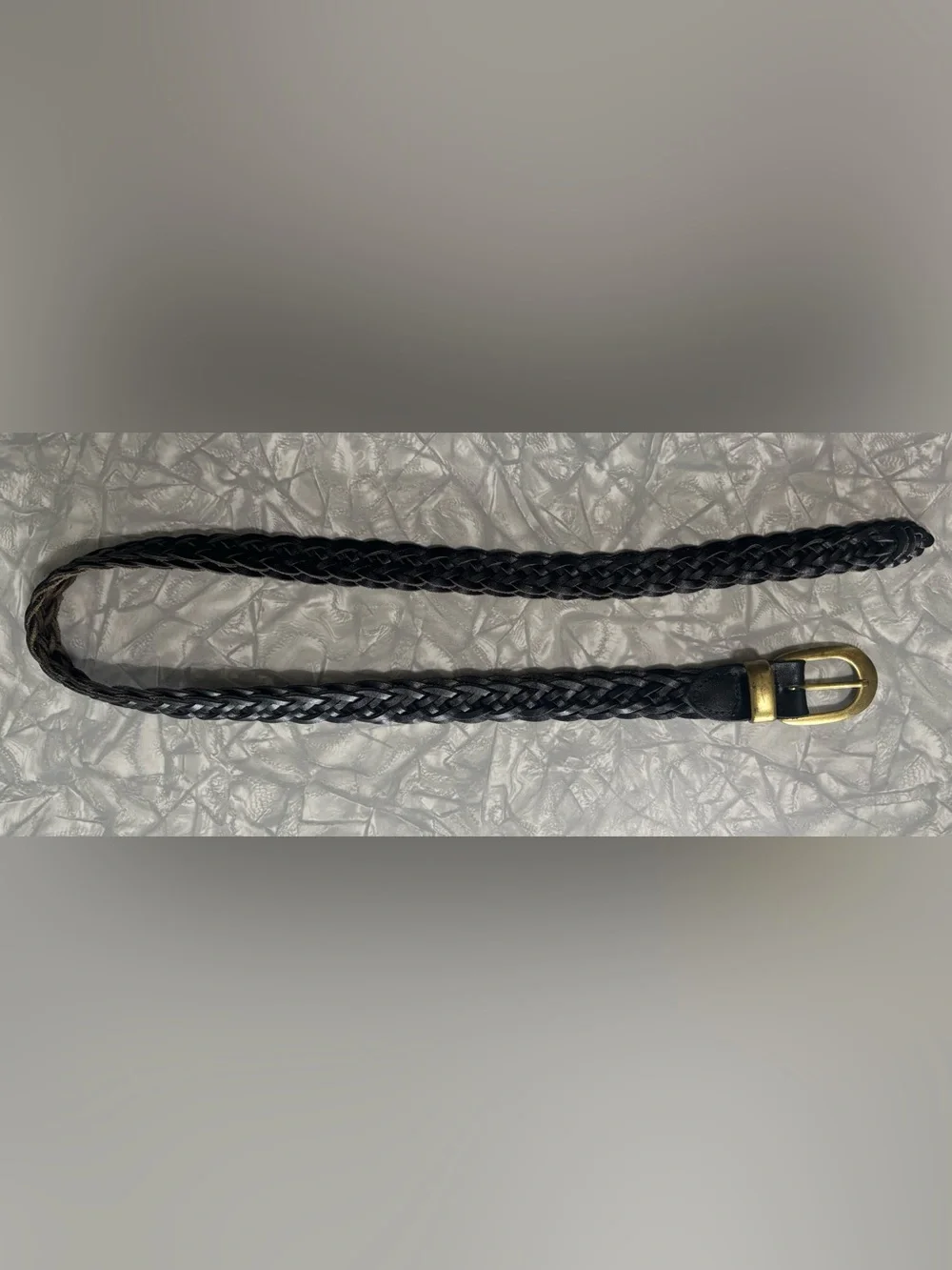Vintage Argentina Capezio Genuine Leather Braided Belt Size S/M